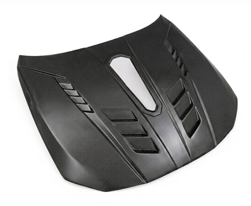 German Car Accessories 2021+ BMW 4-Series Glass Engine Cover V2 Style Carbon Fiber Hood G22/G23/G26