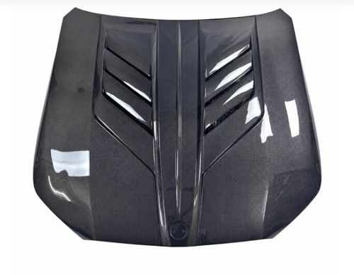 German Car Accessories 2024+ BMW 5-Series V Style Carbon Fiber Hood G60/G61