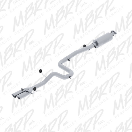 MBRP 14-19 Ford Fiesta ST 1.6L EcoBoost 3in Dual Outlet Alum Cat Back mbrpS4202AL