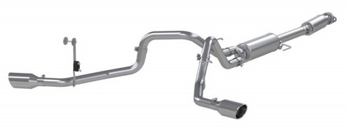 MBRP 2021+ Ford F150 2.7L/3.5L/5.0L 3in Aluminized Steel Cat-Back 2.5in Dual Split Side Exhaust mbrpS5213AL