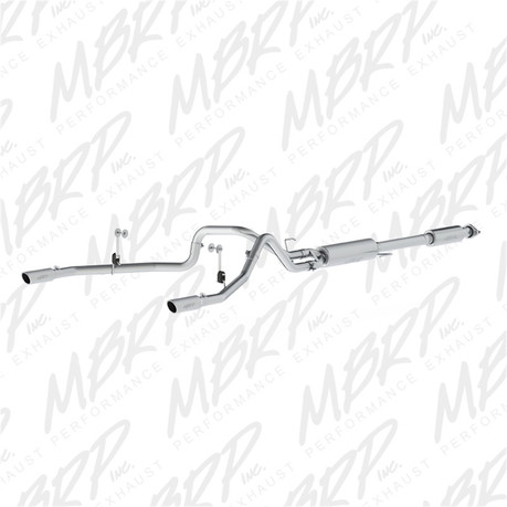 MBRP 2015 Ford F-150 5.0L 3in Cat Back Dual Split Rear Exit AL Exhaust System mbrpS5258AL