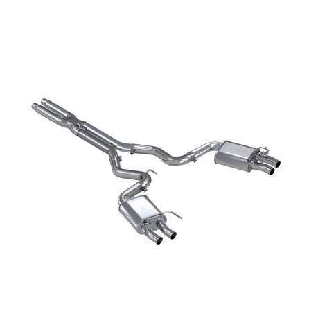 MBRP 16-20 Ford GT350/GT350R Dual Quad Split Rear Outlet 3in Cat Back T304 Exhaust mbrpS7201304