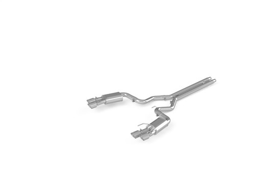 MBRP 18-19 Ford Mustang GT 5.0 3in Dual Split Rear Cat Back w/ Quad 4.0in Dual Wall Tips- T304 mbrpS7205304