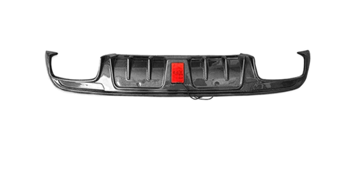 German Car Accessories 2019-2023 Mercedes-Benz C-Class/C63 AMG B Style Carbon Fiber Rear Diffuser with Brake Light | W205 Sedan