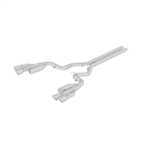 MBRP 18-19 Ford Mustang GT 5.0 3in Cat Back Quad Tip Race Version - T304 mbrpS7207304