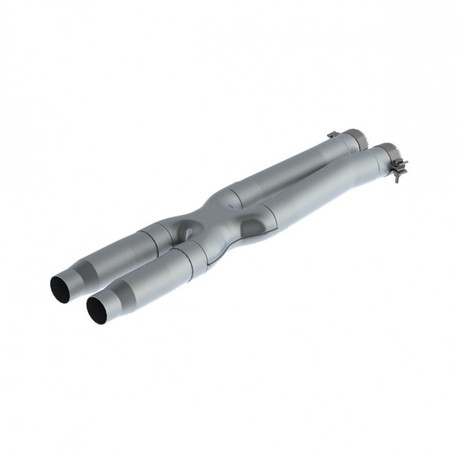MBRP 16-19 Ford Mustang GT350 3in Resonator Delete X-Pipe - T409 mbrpS7215409
