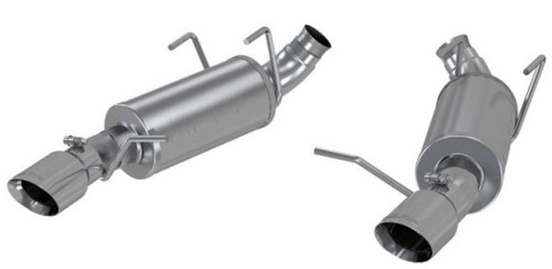 MBRP 11-14 Ford Mustang V6 3in. Dual Muffler Axle Back Split Rear Exhaust System AL mbrps7227AL