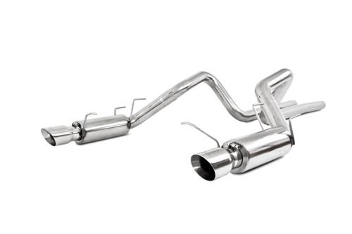 MBRP 11-14 Ford Mustang GT 5.0L Dual Split Rear Race Version T409 3in Cat Back Exhaust System mbrpS7264409
