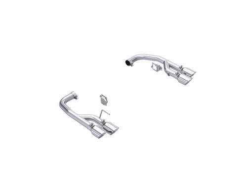 MBRP 2024+ Mustang GT 5.0L Aluminized Steel 2.5in Axle-Back Exhaust w/ Dual-Rear Quad Exhaust Tips mbrpS7281AL