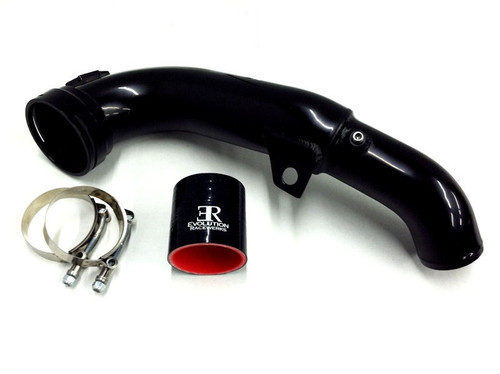 Evolution Racewerks Charge Pipe Kit for E Chassis N55 Engine Type III Hard Anodized Black Standard No Bungs - Open Box - BM-ICP003B