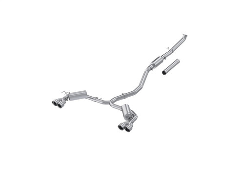 MBRP 22-24 Honda Civic/Sport Touring 1.5L 3in Cat-Back 2.5in Dual Split Rear w/ Quad Tips - AL mbrpS4906AL