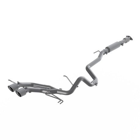 MBRP 13-18 Hyundai Veloster Turbo 4.0in OD Tips Dual Outlet 2-1/2in AL Cat Back mbrpS4703AL