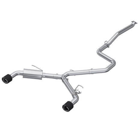 MBRP 22-23 Hyundai Elantra N 2.0L Turbo T304 5in OD CF Tips Dual Outlet 3in Cat Back Exhaust mbrpS47103CF