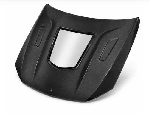 German Car Accessories 2015-2023 Mercedes C63 AMG Glass Engine Cover V2 Carbon Fiber Hood | W205