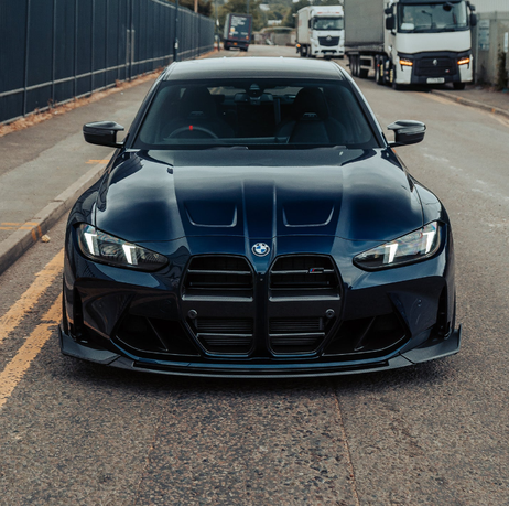 MHC+ BMW G80/G81 M3 & G82/G83 M4 CS Style Front Splitter In Pre Preg Carbon Fibre MHCP-G80G82-FS006