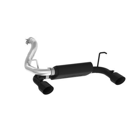 MBRP 2018+ Jeep Wrangler (JL) 3.6L V6 Dual Rear Exit Axle Back BLK Exhaust System mbrpS5529BLK