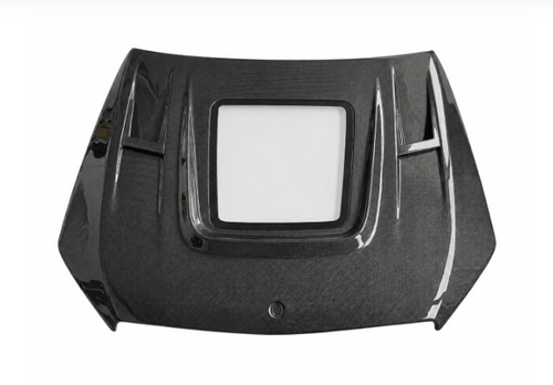 German Car Accessories 2015-2023 Mercedes C-Class/C43 AMG Glass Engine Cover Carbon Fiber Hood | W205/S205/C205