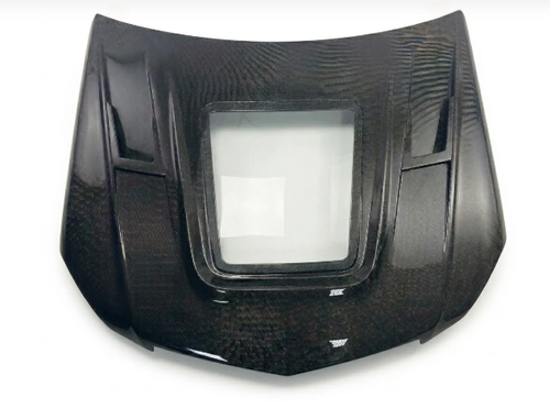 German Car Accessories 2008-2011 Mercedes C63 AMG Glass Engine Cover Carbon Fiber Hood | W204/C204