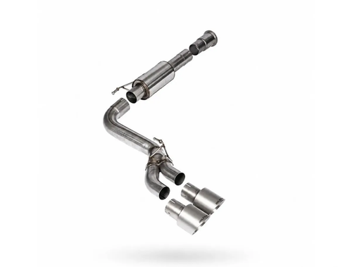 Milltek Race Cat-Back w/ Brushed Titanium Tips Dual Side Exit Ford F150 Single Cab 5.0 V8 2021+ SSXFD555