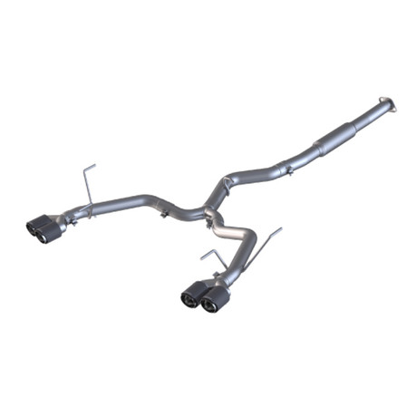 MBRP 15-19 Subaru WRX 2.0L/STI 2.5L 3in Dual Split Rear Exit w/ 3.5in CF Tips - T304 (Race Version) mbrpS48023CF