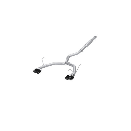 MBRP 2022+ Subaru WRX 3in Cat-Back Dual Split Rear Quad Carbon Fiber Tips Race Profile Exhaust mbrpS48083CF