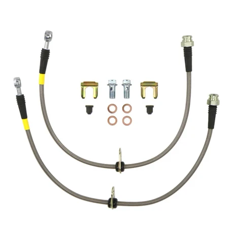 FactionFab Rear Stainless Steel Brake Lines Subaru 2008-2017 STI / 2013-2020 BRZ / 2013-2016 FR-S / 2017-2020 86  FFA1.10092.1
