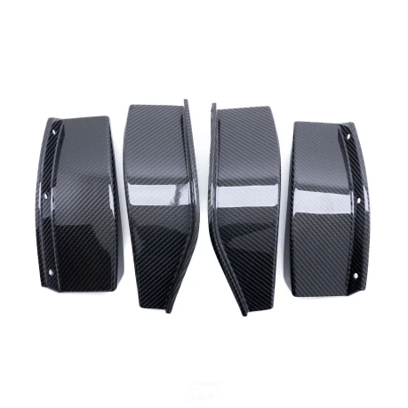 MHC+ BMW G80/G81 M3 & G82/G83 M4 GT4 Style Pre Preg Carbon Fibre Front Canards - MHCP-G8X-CF-FCGT4