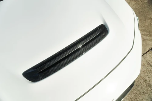 OLM Carbon Fiber Engine Hood Duct Cover - 2023+ Honda Civic Type R OLMB.19013.1