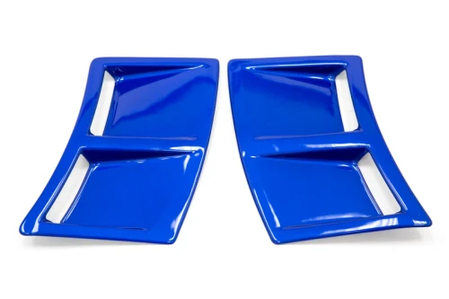 OLM S207 Style Paint Matched Rear Bumper Vent Inserts - WR Blue Pearl - 2015-2021 Subaru WRX / STI OLMOLMS207RVNT-K7X