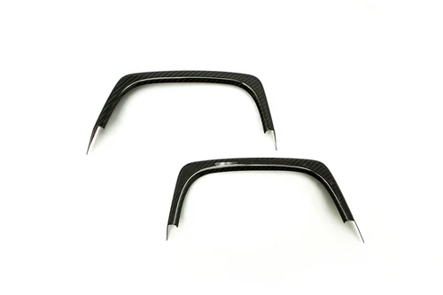 OLM Carbon Fiber Rear Bumper Exhaust Finishers - 2015+ WRX / 2015+ STI OLMEXT-WRX14-DCF