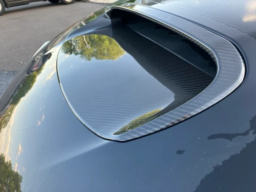 OLM LE Dry Carbon Fiber Hood Scoop Cover - 2010-2014 WRX / STI with Hood Scoop Cover OLMA.70092.1