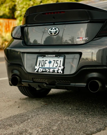 OLM V2 F1 Rear Fog Light (Smoke Lens, Black Base, White Bar) - 2022 BRZ / GR86 OLME.49002.1-SBW
