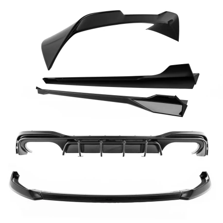 ZAERO Design VW Golf R Mk8 Gloss Black Body Kit (2020-2024) ZA-VG8-R-BK