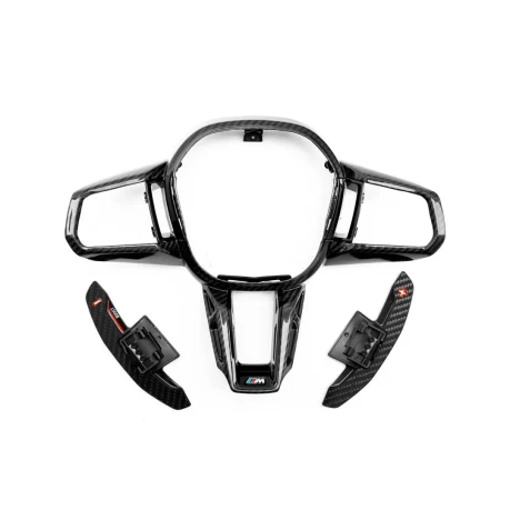 NWCarbon Haus G90 / G99 M5 Dry Carbon Fiber Steering Wheel Trim NWCF-990
