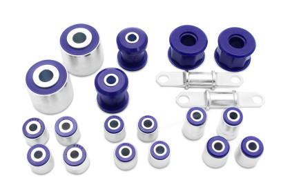 SuperPro 2004 Mazda 3 i Front/Rear Vehicle Master Bushing Kit Std Alignment w/ Trailing Arm Bushing - sprKIT169K