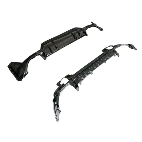DCE Parts Gloss Black Rear Diffuser for BMW 320i 320e 330e 330i - M340i LCI Look (2022+, G20 G21) - Conversion Kit
