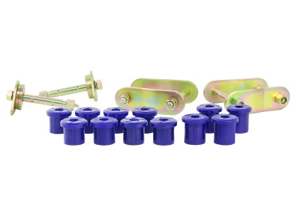 SuperPro 07+ Toyota Land Cruiser Greaseable Leaf Spring and Shackle Bushing Kit- (Rear) - sprKIT193SK
