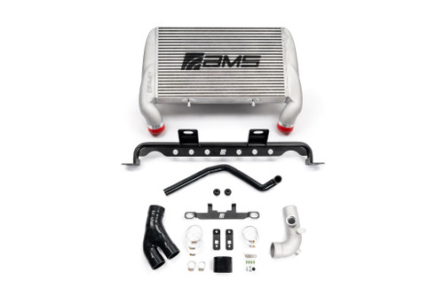 AMS Performance 2017+ Ford F-150 & Raptor 2.7L and 3.5L EcoBoost High Mount Intercooler - Silver (Uncoated) with AMS Logo - amsAMS.55.09.0002-1