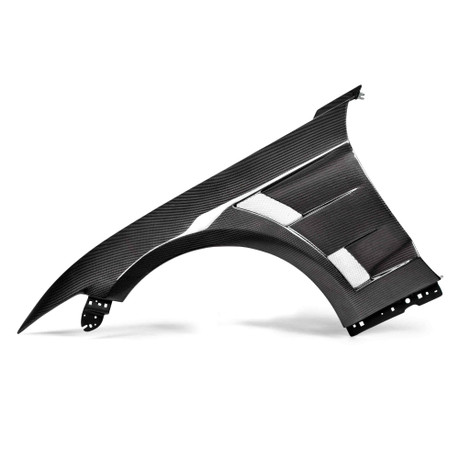 Anderson Composites Type-AT Carbon Fiber Front Fenders For 2015-2017 Ford Mustang (0.4inch Wider) (Pair) AC-FF15FDMU-AT