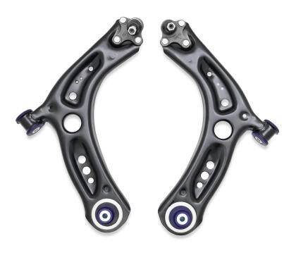 SuperPro 2015 Volkswagen Golf Rear Base Front Control Arm Lower Assembly Kit (Add. Positive Caster) - sprTRC1071