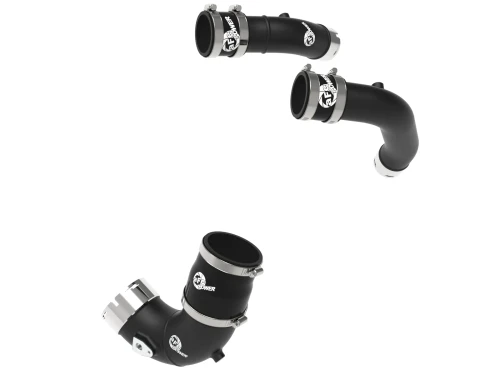BladeRunner Aluminum Hot and Cold Charge Pipe Kit Black  afe46-20794-B