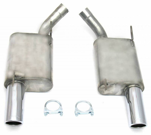 JBA 2.5" Stainless Steel Axle Back Exhaust System 05-10 Mustang GT - jba40-2627