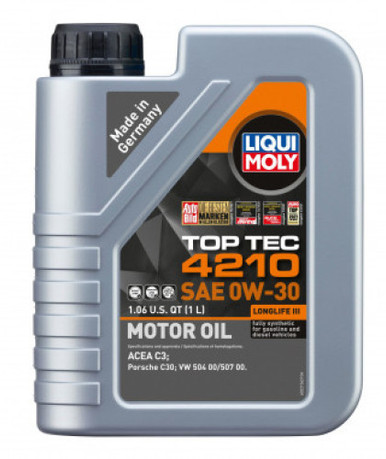 LIQUI MOLY 1L Top Tec 4210 Motor Oil 0W-30 lqm22156