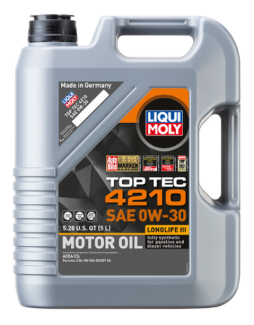 LIQUI MOLY 5L Top Tec 4210 Motor Oil 0W-30 lqm22158