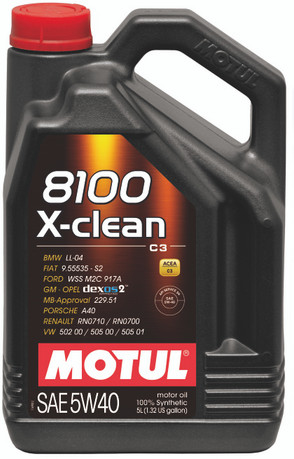 Motul 5L Synthetic Engine Oil 8100 5W40 mot102051 (Comes in Case of 4 Units)