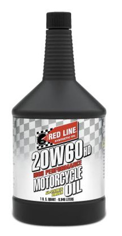 Red Line 20W60 Motorcycle Oil Quart red12604 (Comes in Case of 12 Units)