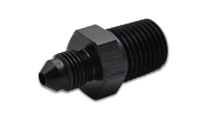 Vibrant -4AN to 1/4in NPT Straight Adapter Fitting - Aluminum vib10216