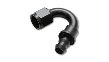 Vibrant -8AN Push-On 150 Deg Hose End Fitting - Aluminum vib22508