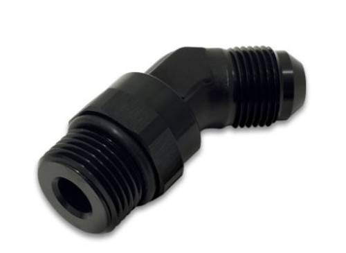 Vibrant -10AN Male to Male -10AN Straight Cut 45 Degree Adapter Fitting - Anodized Black vib16948 Vibrant -10AN Male to Male -10AN Straight Cut 45 Degree Adapter Fitting - Anodized Black vib16948