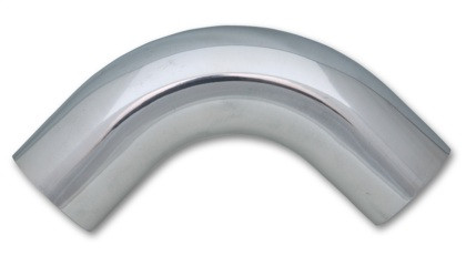 Vibrant .75in OD Universal Aluminum Tubing (90 Degree Bend) - Polished vib2114